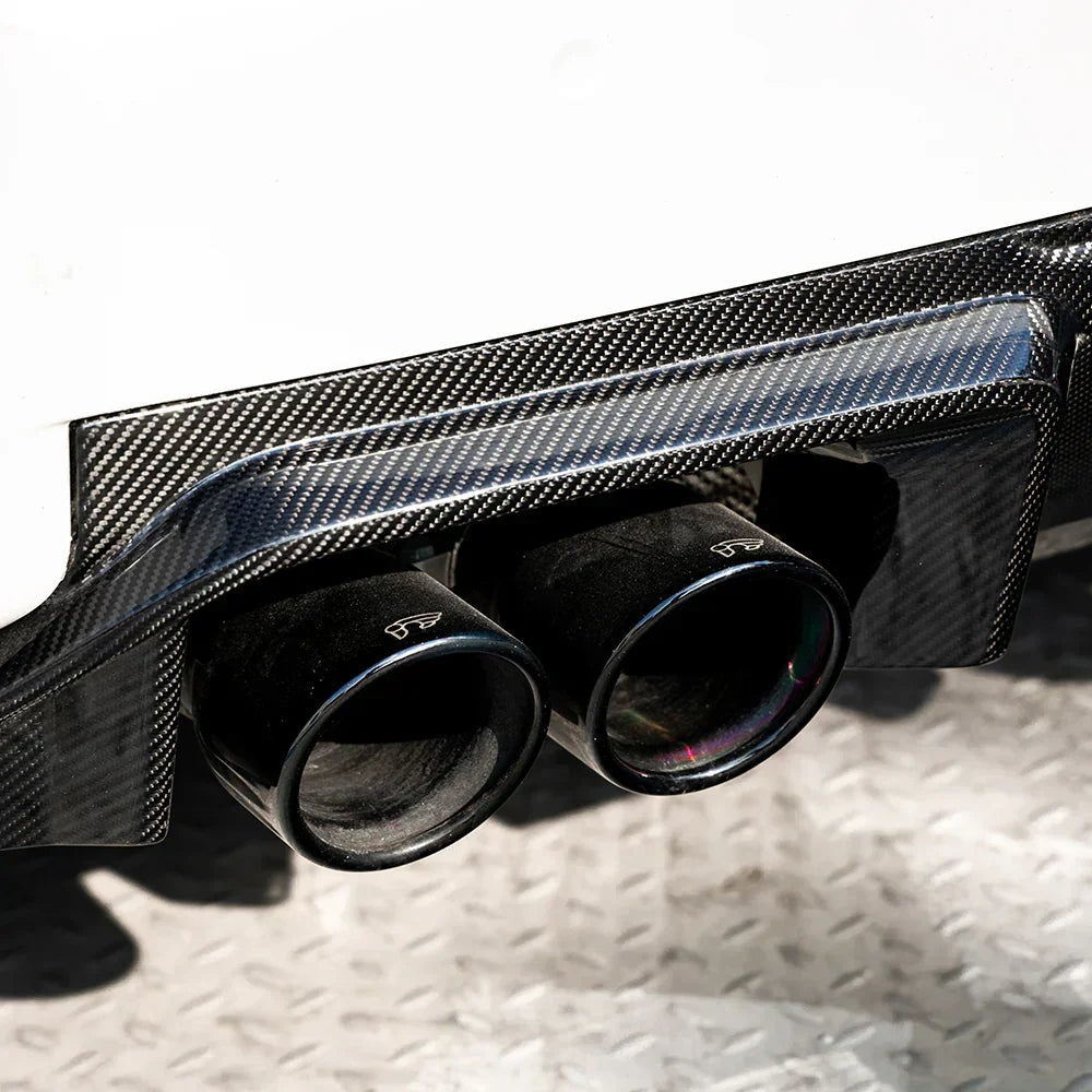 M2 G87 SQ-C Style Dry Carbon Fiber Rear Diffuser With Brake Light