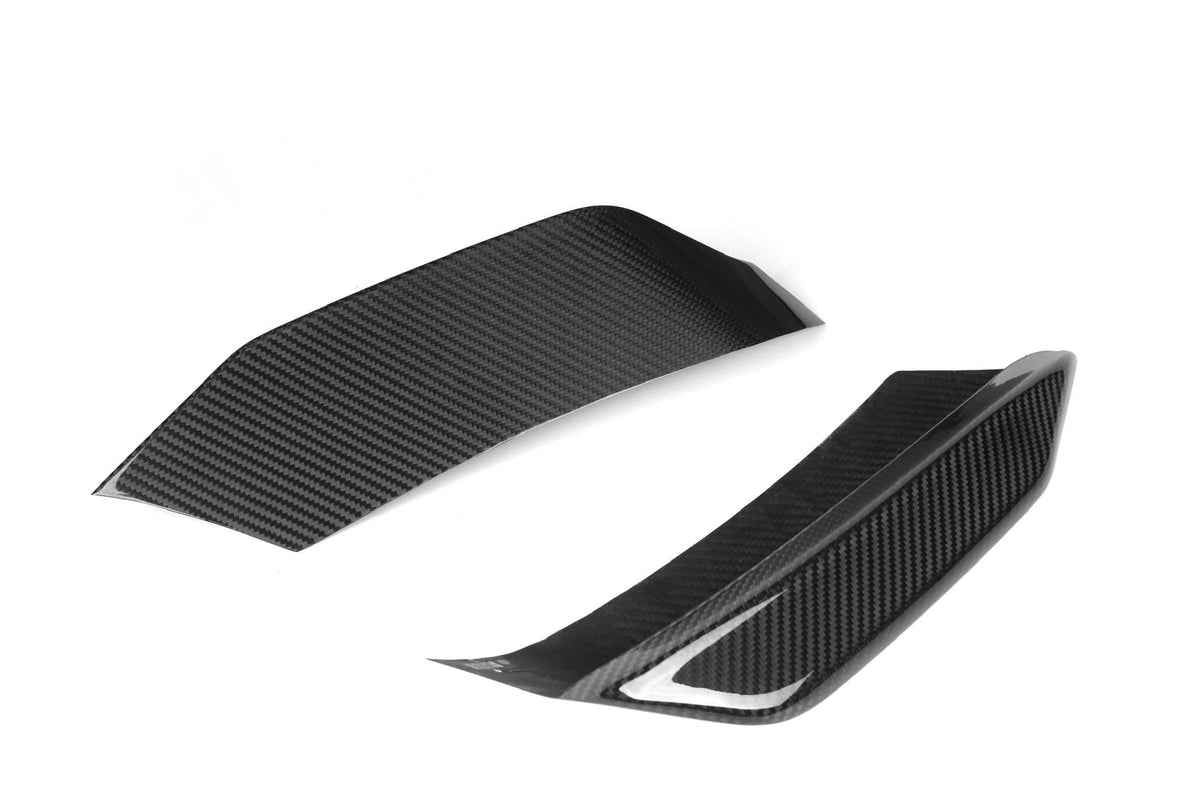 F8X Dry Carbon Fiber Upper Bumper Splitters