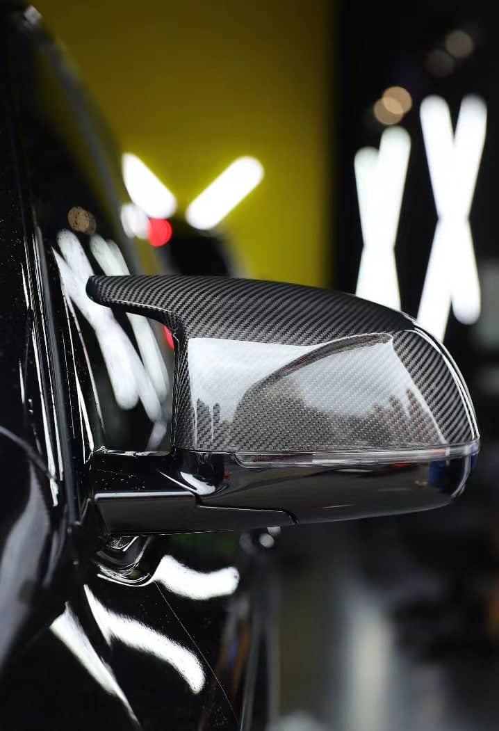 F97/F98 X3M/X4M OEM Style Dry Carbon Mirror Caps