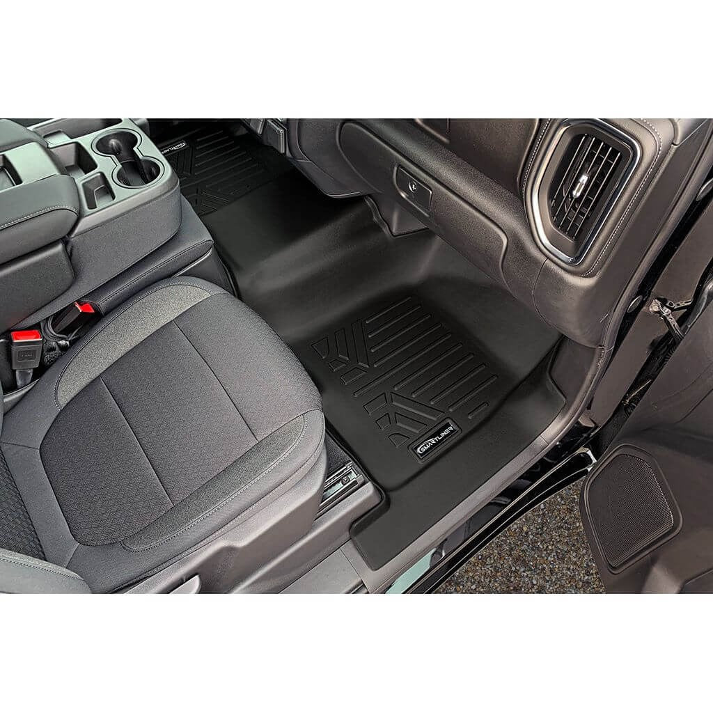 SMARTLINER Floor Liners for 2020-2026 Chevy Silverado 2500 HD | 3500 HD (Crew Cab|Carpet|(1st Row Bench)|(OTH)|[2nd Row Storage]
