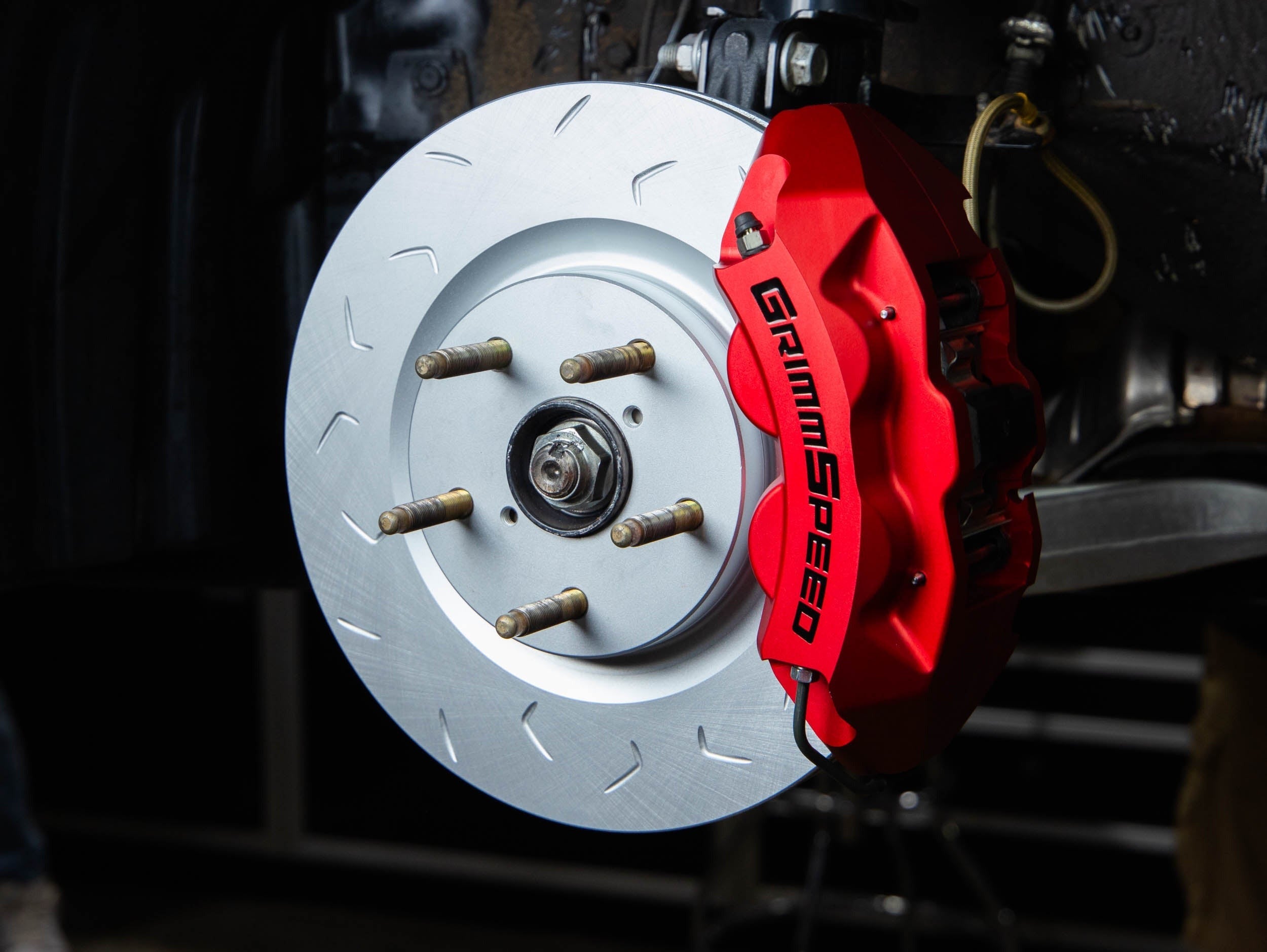 GrimmSpeed 4-Piston Brake Caliper Kit (340mm Rotor) - Red - 2013-2025 Scion FR-S / Subaru BRZ / Toyota GR86