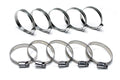 HPS Stainless Steel Embossed Hose Clamps SAE 28 10pc Pack 1-1/4" - 2-1/4" (32mm-57mm)