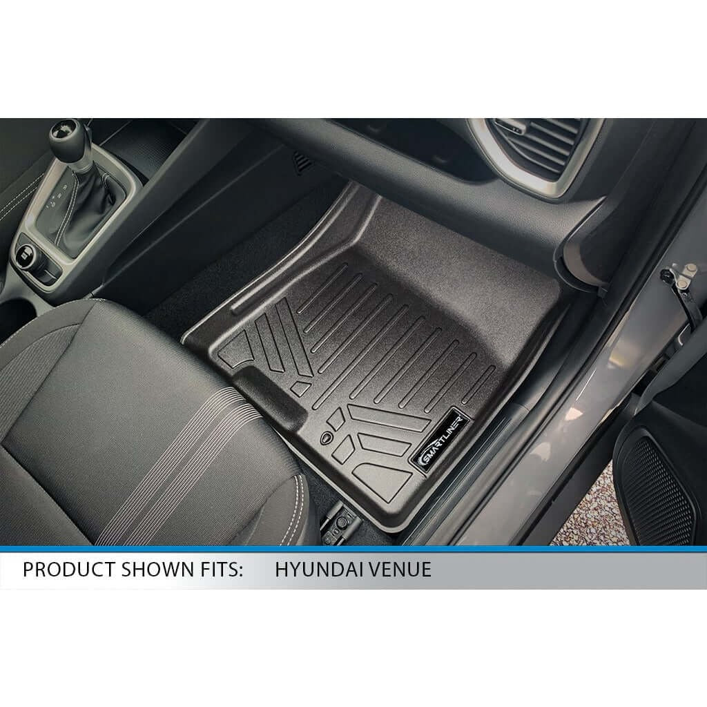 SMARTLINER Custom Fit Floor Liners For 2020-2026 Hyundai Venue (Upper Cargo Position)