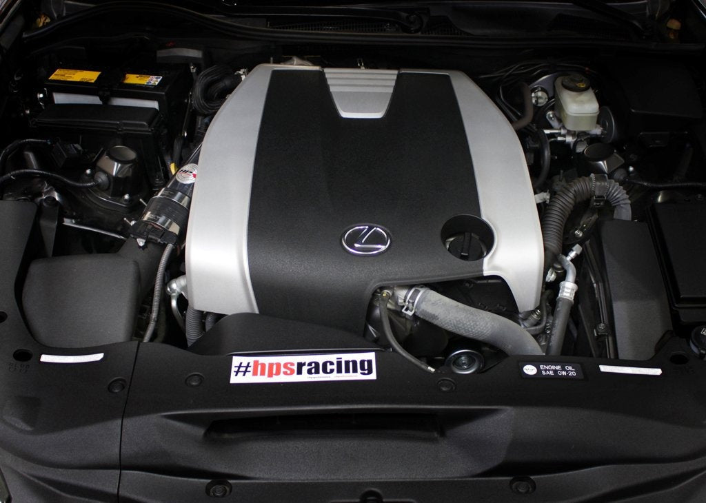 HPS Performance Post MAF Air Intake Tube Kit 2013-2019 Lexus GS350 3.5L V6 F-Sport, Blue