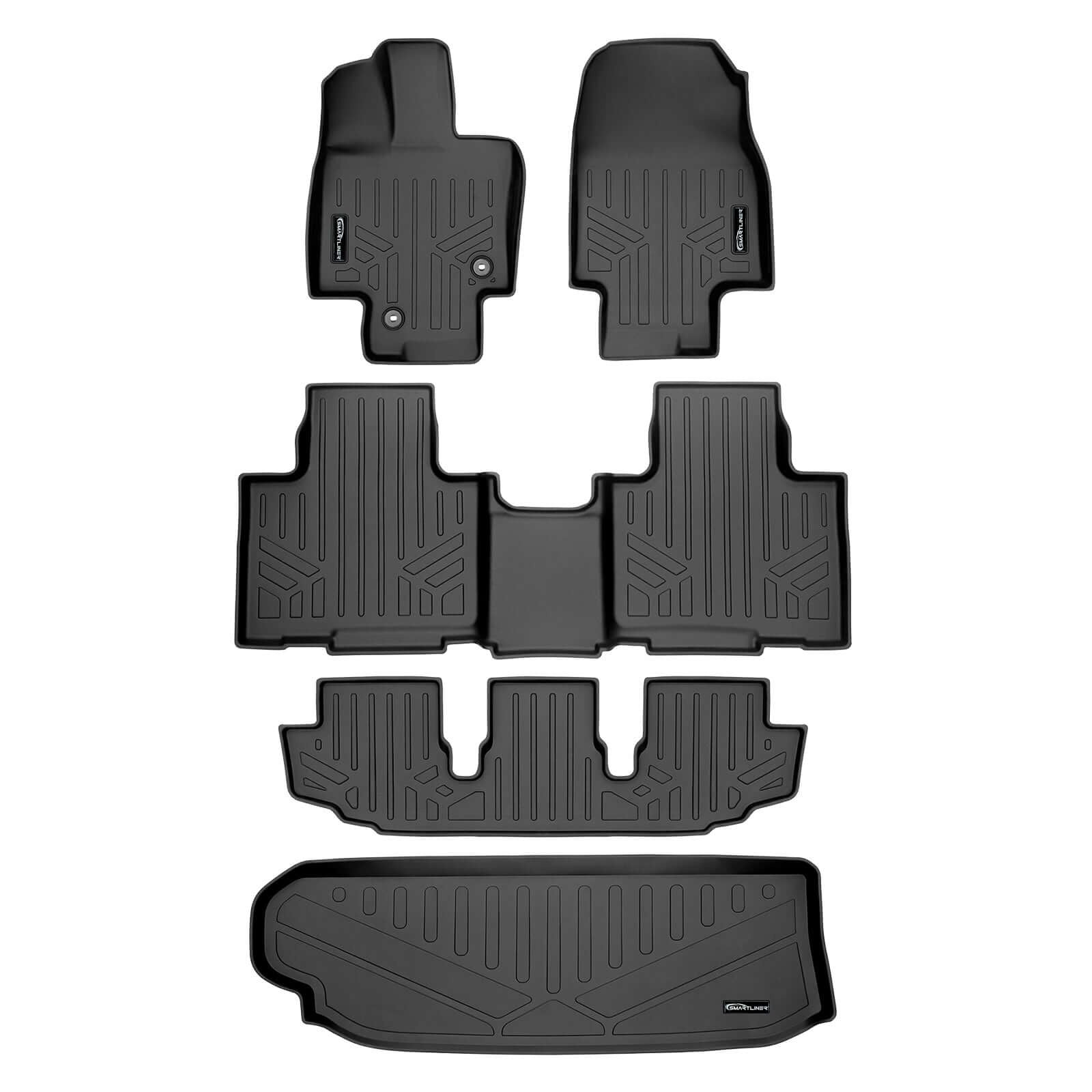 SMARTLINER Floor Liners for 2020-2026 Toyota Highlander Hybrid (without subwoofer)