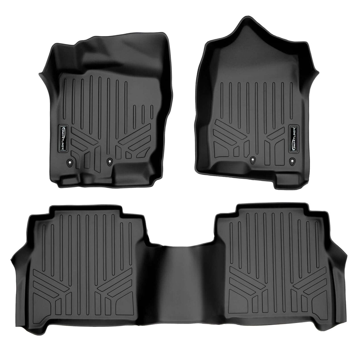 SMARTLINER Floor Liners for 2017-2025 Nissan Titan Crew Cab (Bucket Seats)