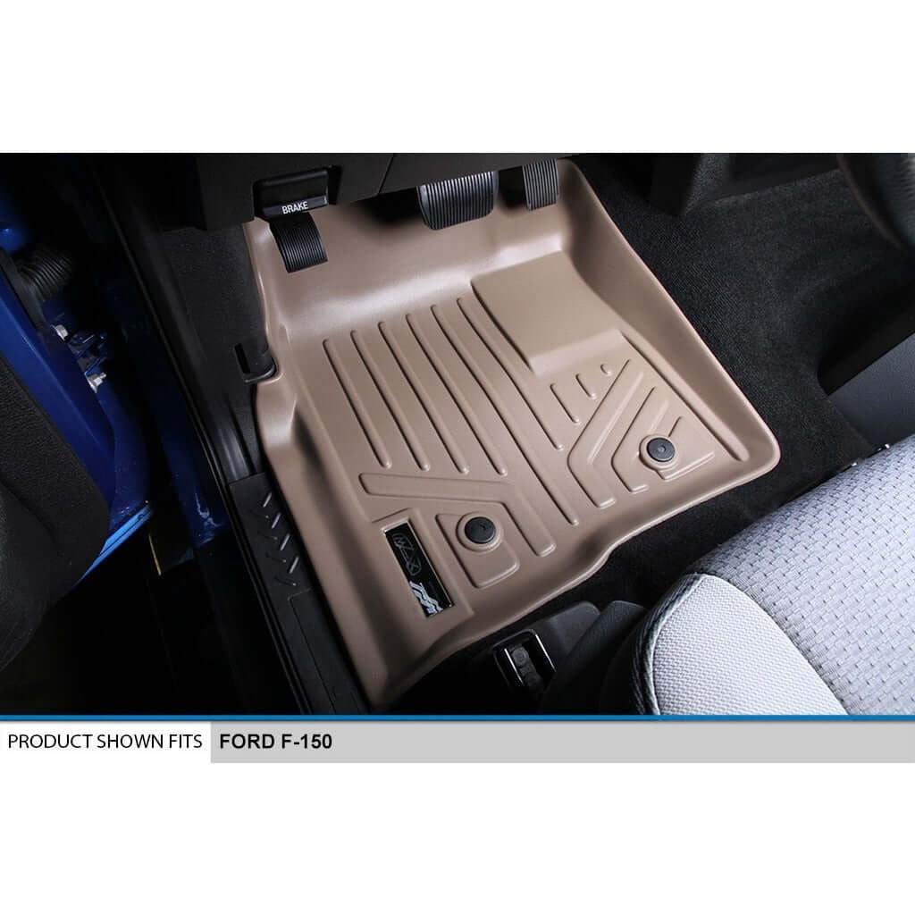 Smart TrimTM Floor Liners For 2011-2014 Ford F-150 SuperCab Non Flow Center Console