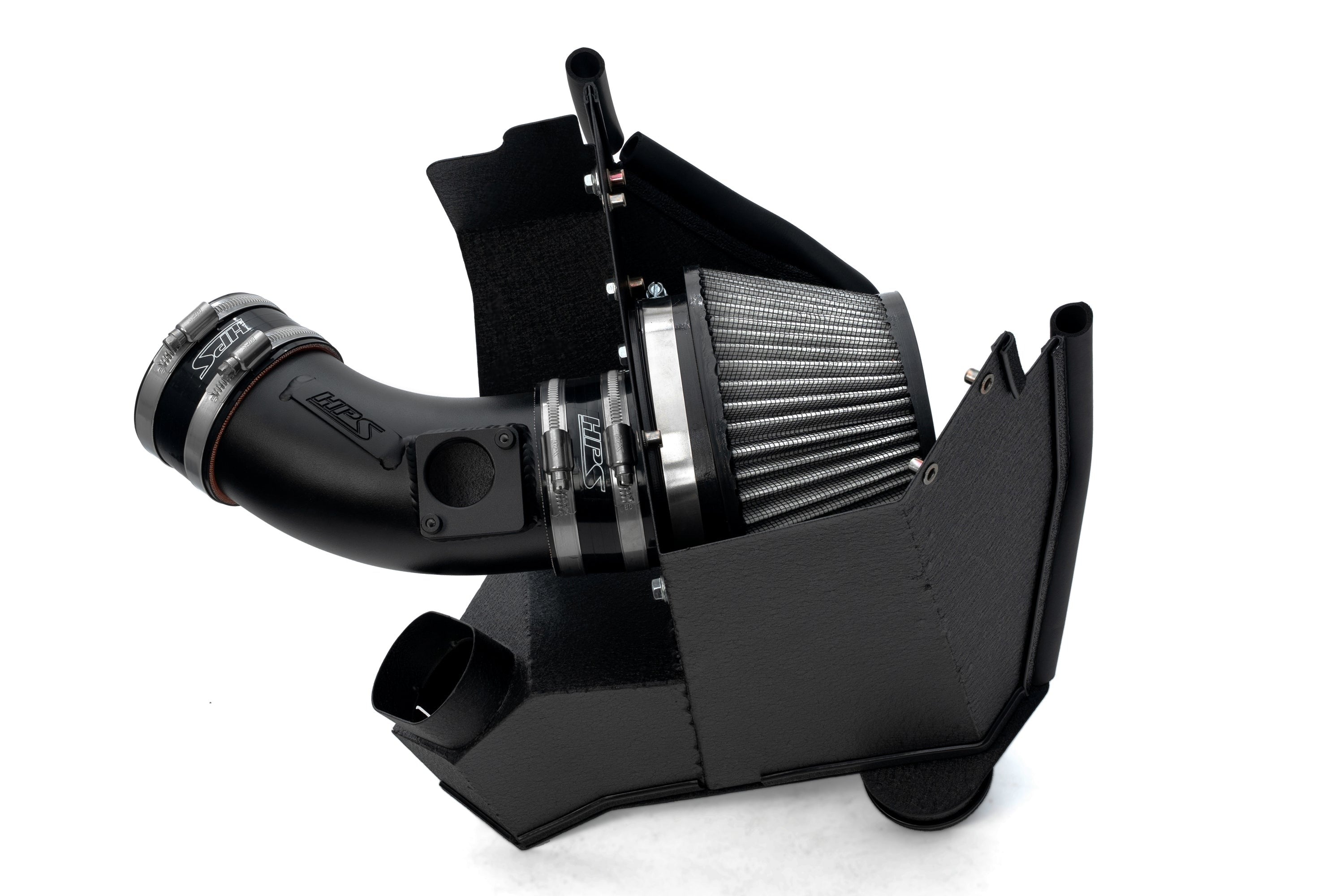 HPS Performance Air Intake Kit with Heat Shield, 2021-2025 Acura TLX Type S 3.0L Turbo, Black, 827-783WB