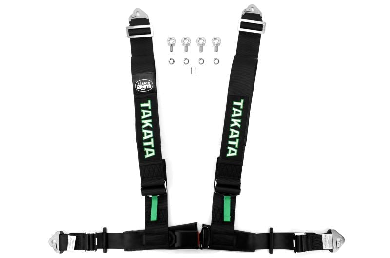 Takata Drift III 4-Point Harness Black Snap-On - Universal