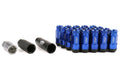 Project Kics Leggdura Racing Shell Type Lug Nut Set 53mm Open-End Look 12X1.25 Blue - Universal