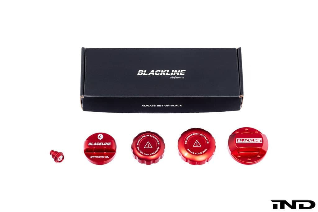 Goldenwrench Blackline Performance GR Corolla / Yaris (G16E-GTS) Cap Set - Edition Red