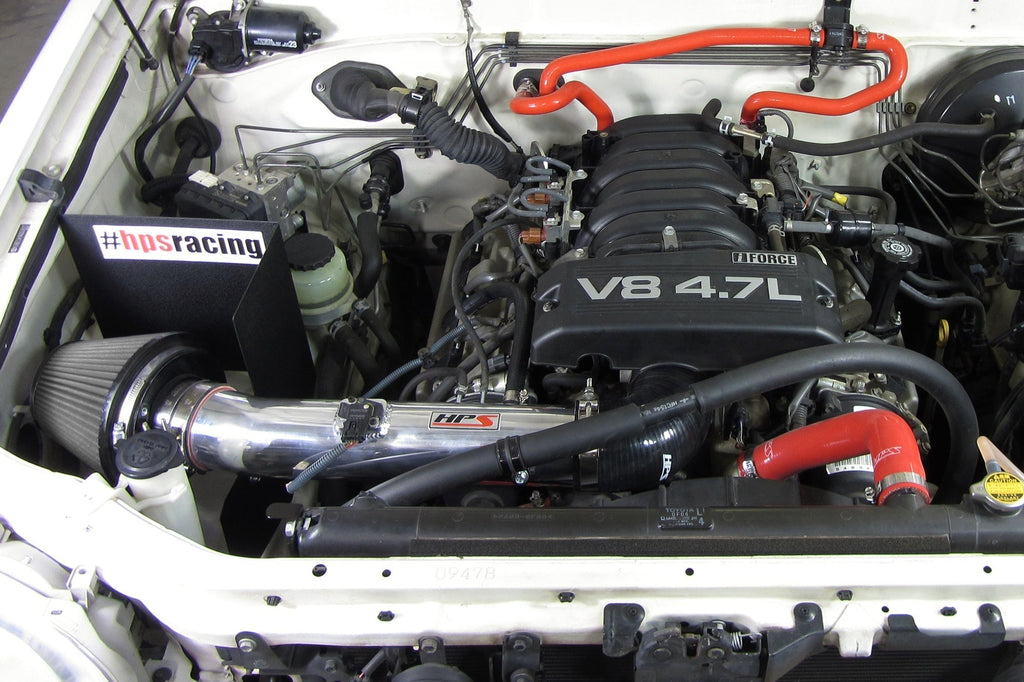 HPS Shortram Air Intake Kit 2005-2007 Toyota Sequoia 4.7L V8, Includes Heat Shield, 827-523