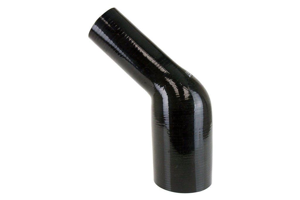 HPS 2-3/8" - 3" Silicone 45 Degree Elbow Reducer Coupler Hose, High Temp 4-ply Reinforced, 60mm - 76mm ID