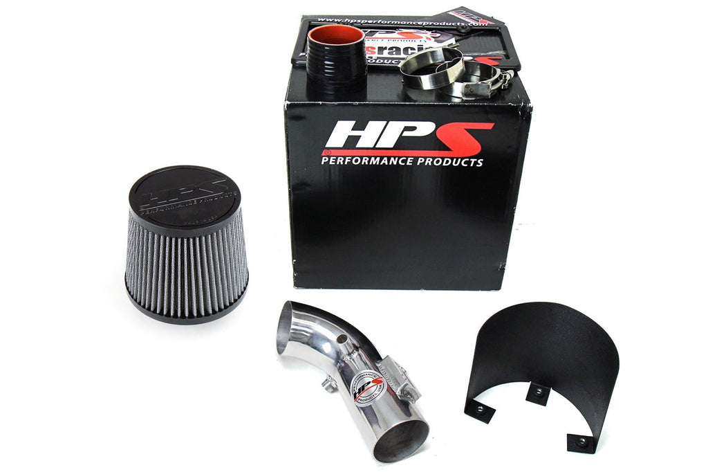 HPS Performance Shortram Air Intake Kit 2006-2011 Honda Civic 1.8L, Includes Heat Shield, Polish