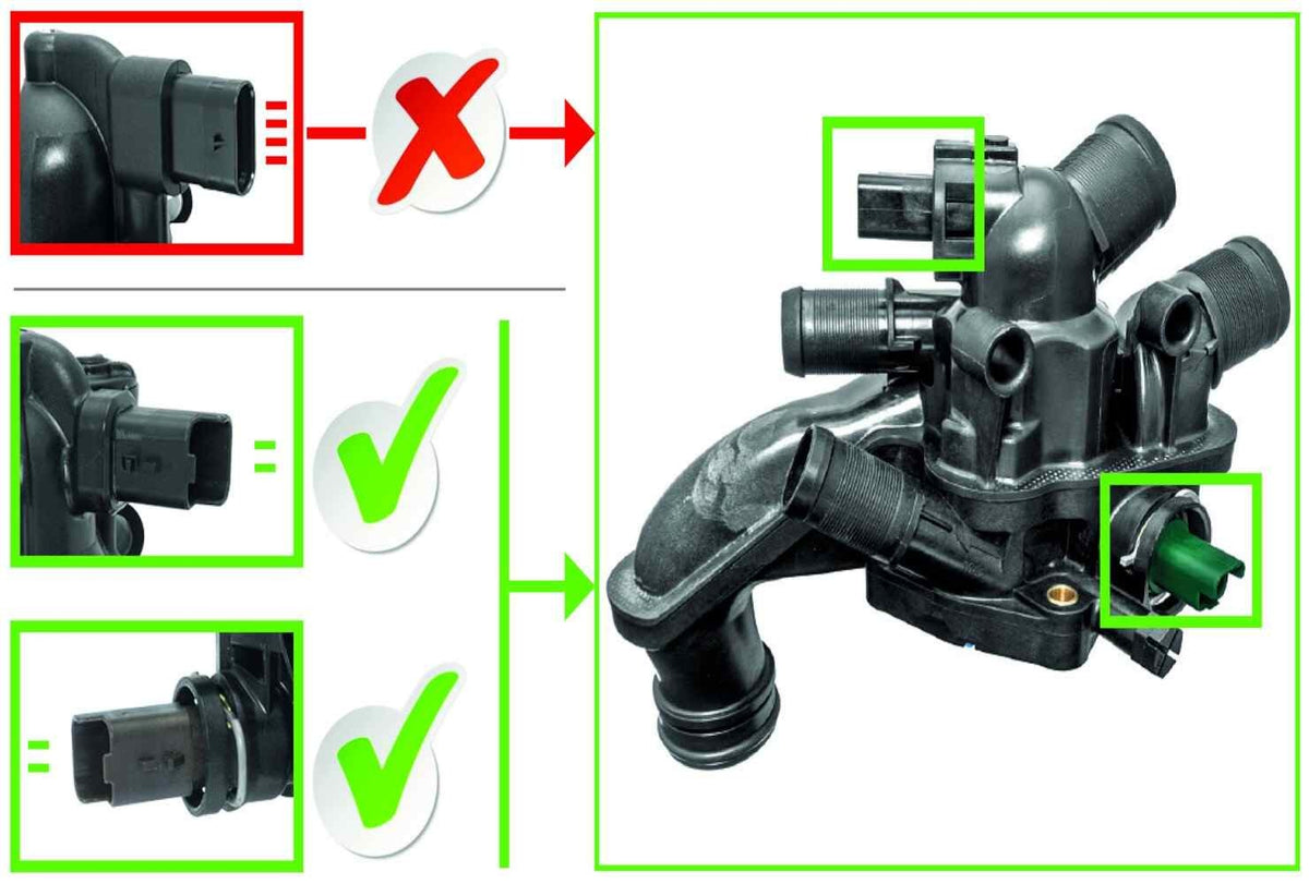 Mini Cooper Engine Cooling Thermostat With Housing By Uro 11538699290
