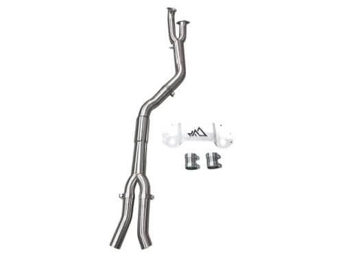 MAD BMW G8x M3 M4 S58 Resonated Single Midpipe (Brace Included)