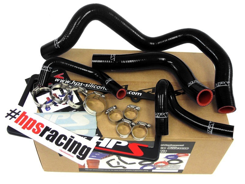 HPS Reinforced Black Silicone Radiator + Heater Hose Kit Coolant Mazda 99-05 Miata 1.8L