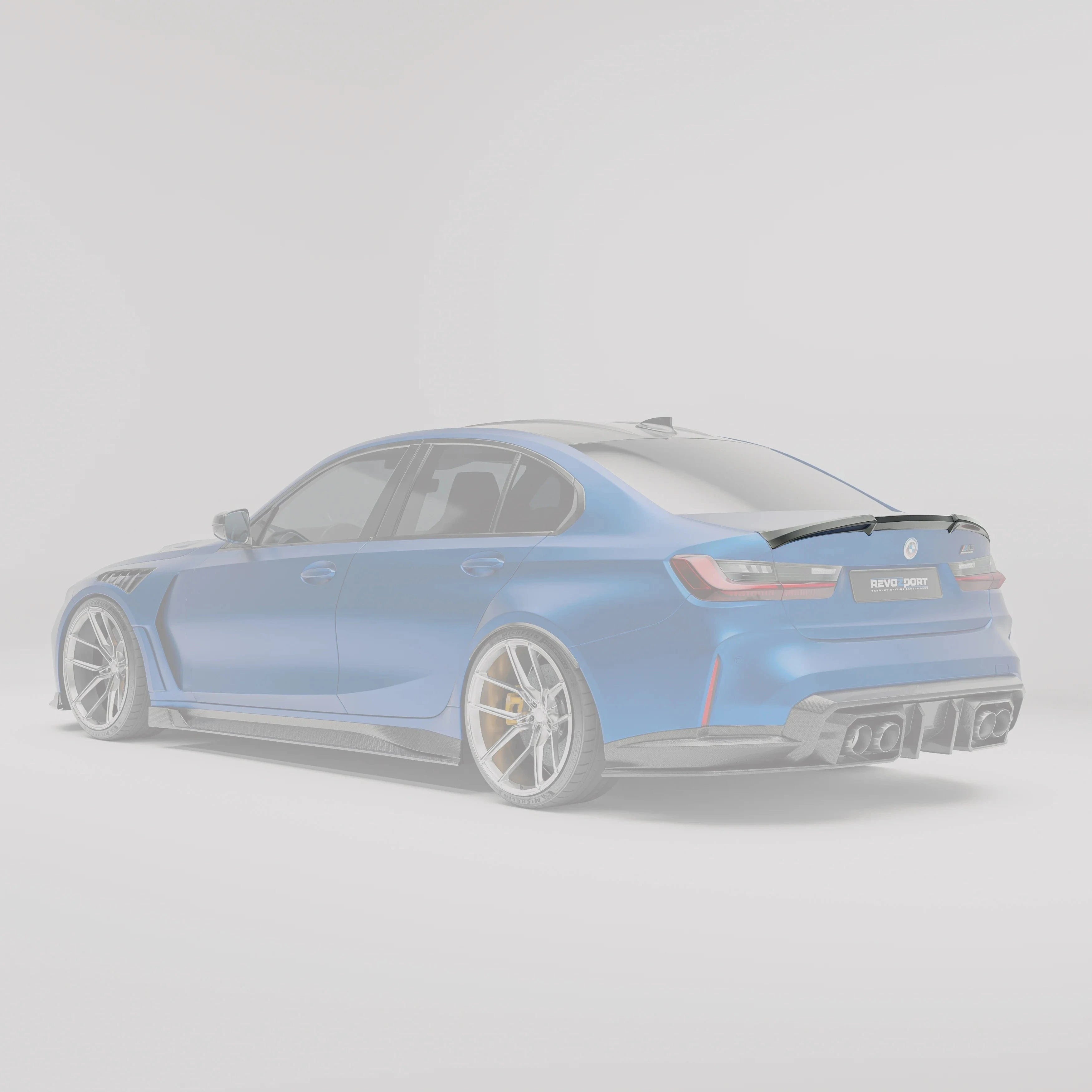 Revozport Carbon Fiber Rear Spoiler for BMW G80 M3 2021-2024