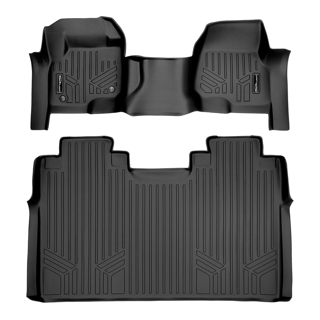 SMARTLINER Floor Liners for 2017-2026 Ford F-250|F-350 Super Crew Cab (1st Row Bench) with Over The Hump Coverage and no 2nd Row Under Seat Storage
