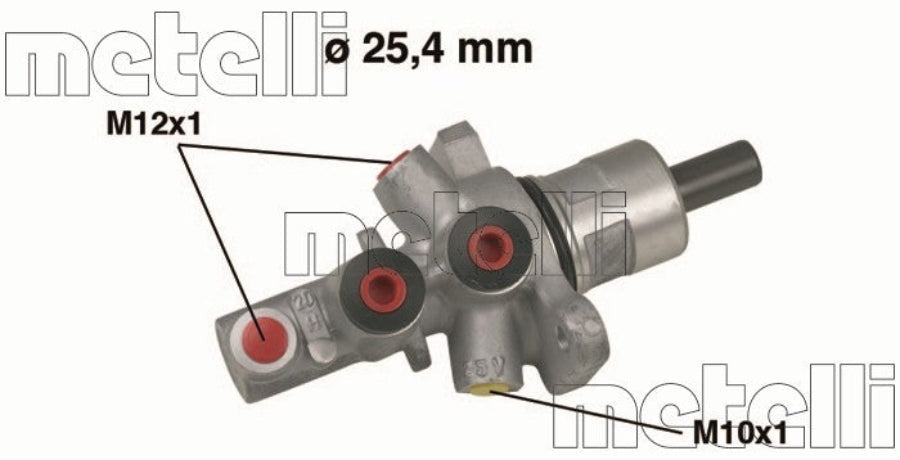 BMW E38 7-Series Brake Master Cylinder By Metelli 34311165544