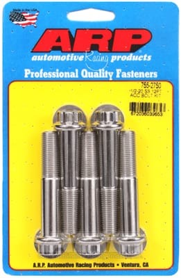 ARP 1/2 Inch -20 x 2.750 12pt SS Bolts (Set of 5)