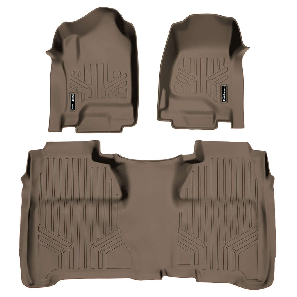 SmartCoverageTM Floor Liners For Crew Cab 2014-2018 Silverado/Sierra 1500 - 2015-2021 2500/3500 HD