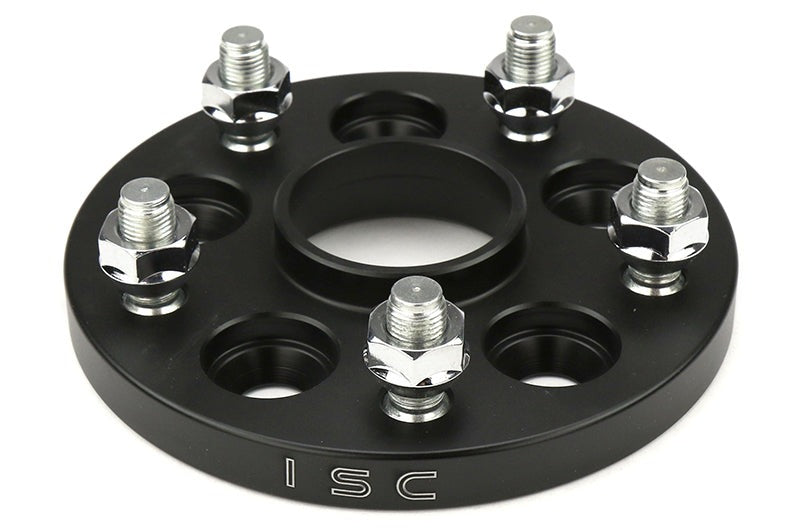 ISC Suspension 5x100 to 5x114 15mm Wheel Adapters Black - Subaru Models (inc. 2002-2014 WRX)
