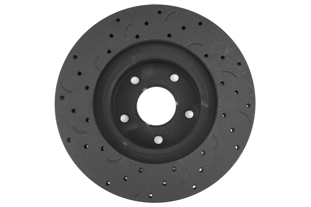 Hawk Talon Cross Drilled and Slotted Front Rotor Pair - Subaru Models (inc. 2013-2020 BRZ / 1998-2002 Forester / 1998-2016 Impreza / 1991-2005 Legacy)