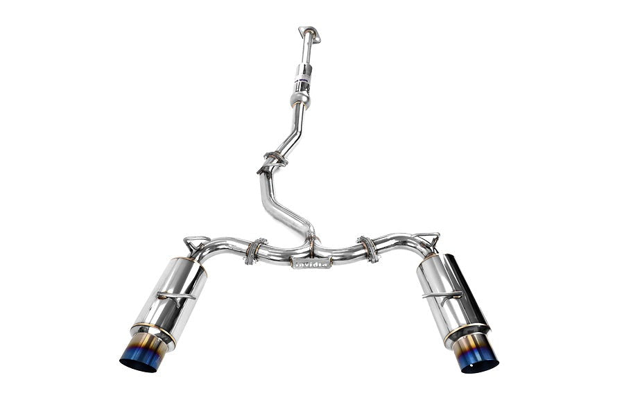 Invidia N1 Catback Exhaust - Titanium Burnt Tips - 2013-2024 Scion FR-S / Subaru BRZ / Toyota 86