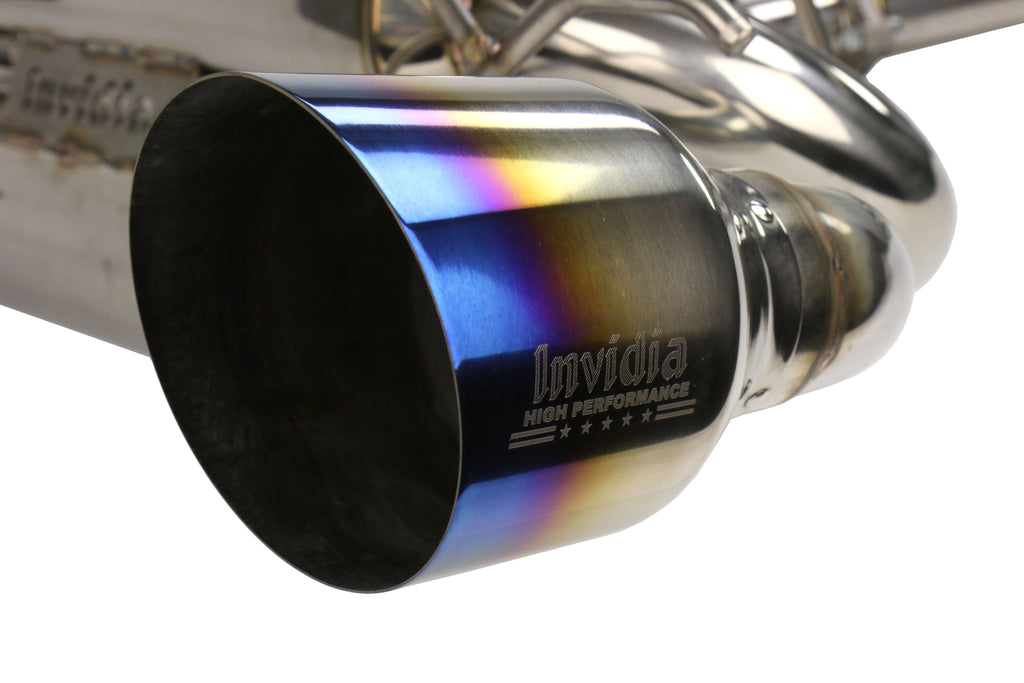 Invidia Gemini R400 Dual Tip Catback Exhaust - Titanium Tips - 2013-2021 Scion FR-S / Subaru BRZ / Toyota 86