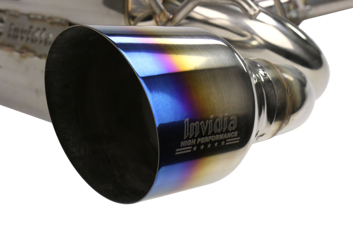 Invidia Gemini R400 Dual Tip Catback Exhaust - Titanium Tips - 2013-2021 Scion FR-S / Subaru BRZ / Toyota 86