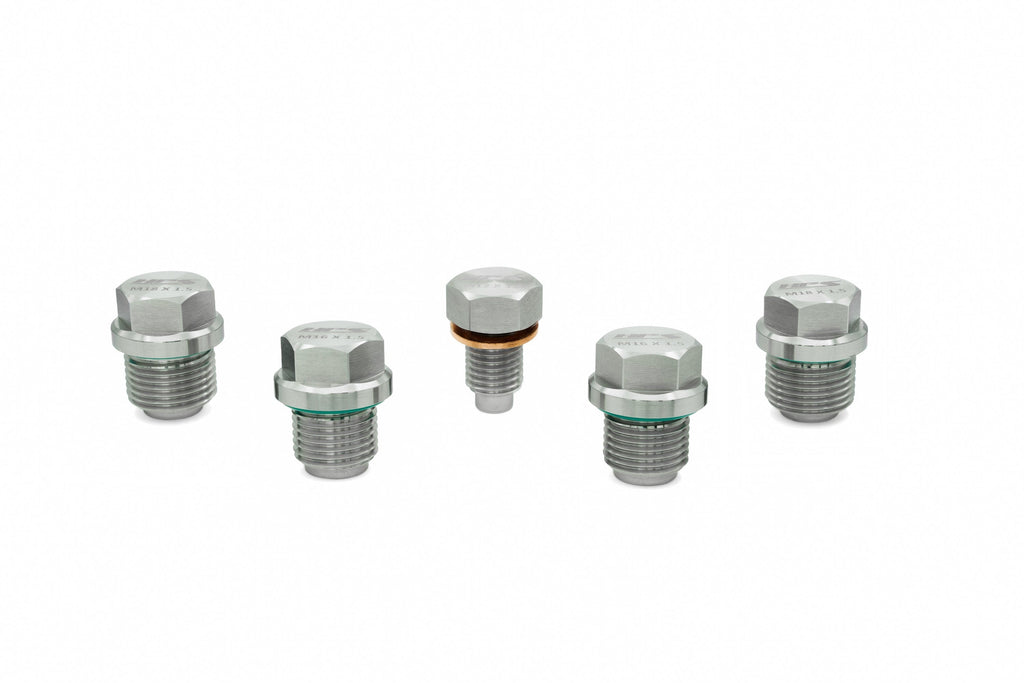 HPS Stainless Steel Magnetic Oil Drain Plug Bolt for Polaris Engine, Transmission, and Front Differential