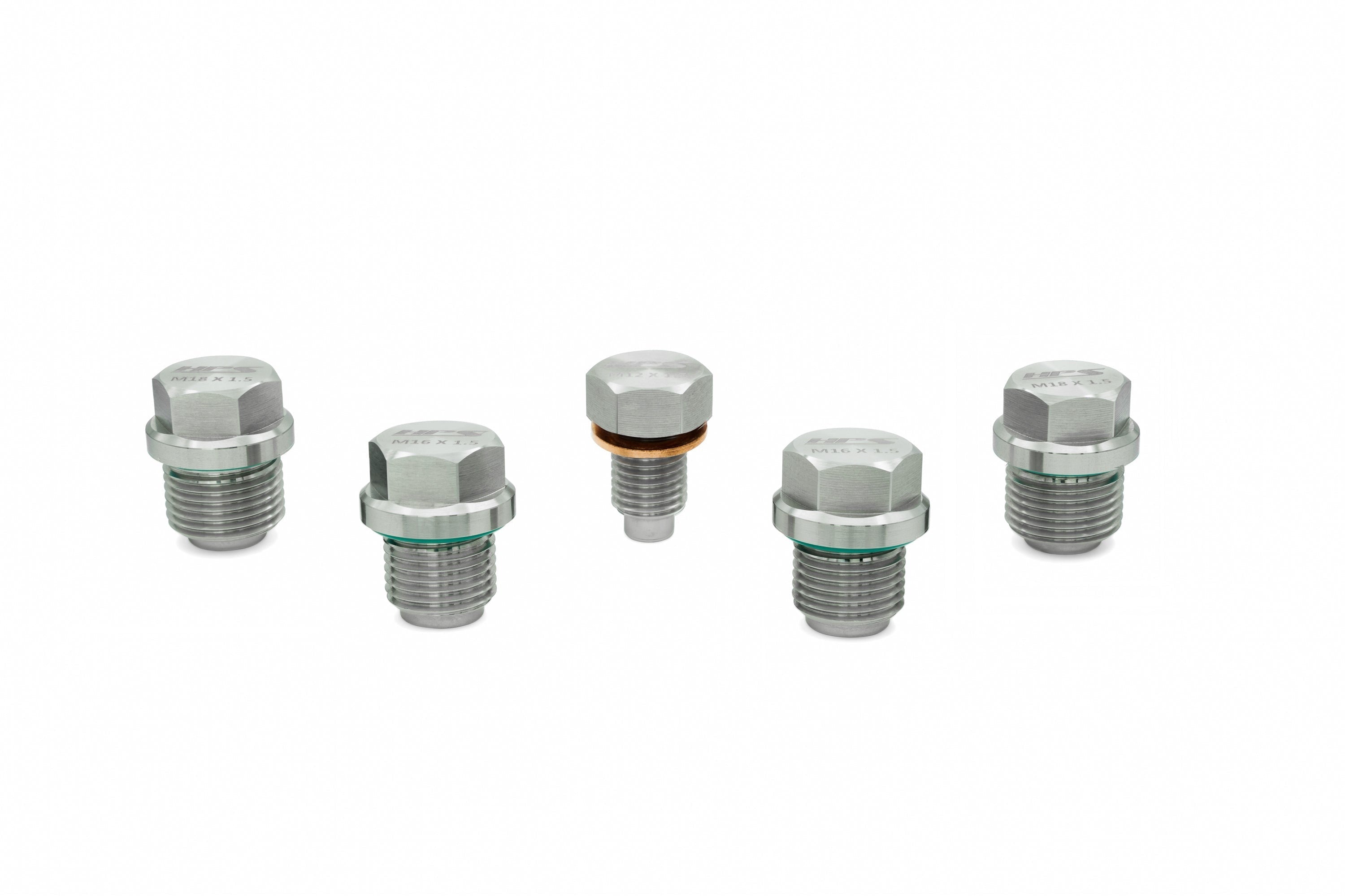 HPS Stainless Steel Magnetic Oil Drain Plug Bolt for Polaris Engine, Transmission, and Front Differential