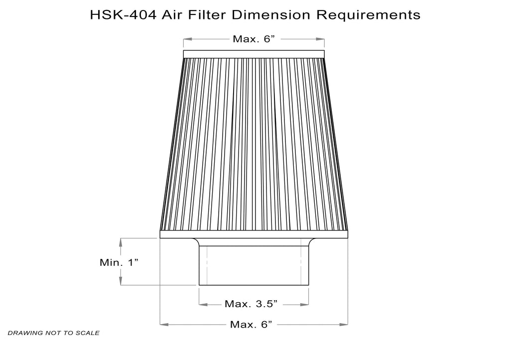 HPS Performance Aluminum Heat Shield for 2.5" 2.75" 3" 3.25" 3.5" Air Filter, HSK-404