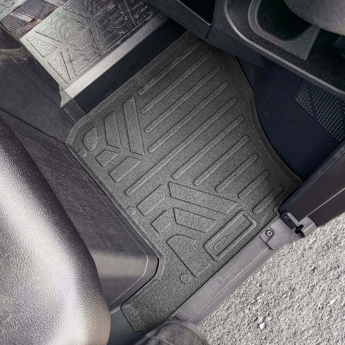 SMARTLINER Rugged Rubber Floor Liners For 2018-2026 Polaris Ranger 1000 (6 Seater)
