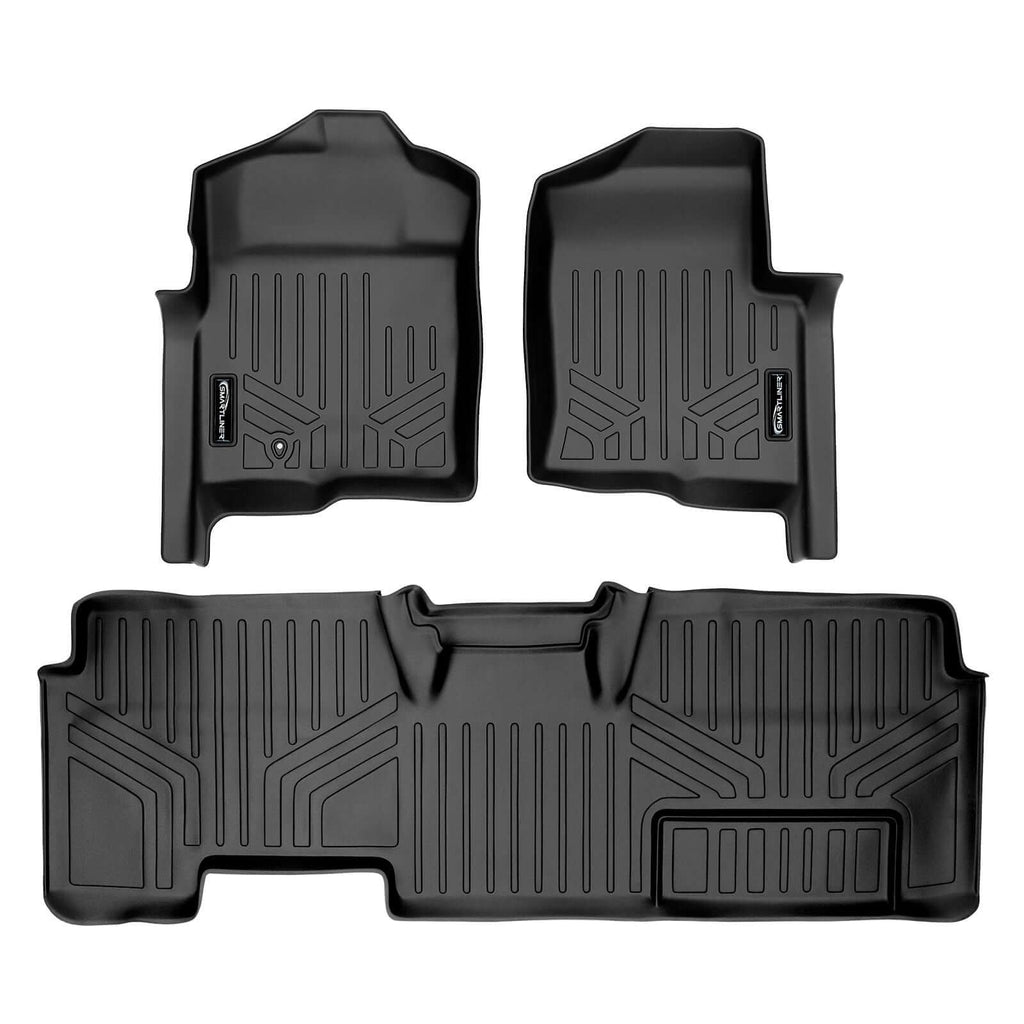 Smart TrimTM Floor Liners For 2009-2010 Ford F-150 SuperCab Non Flow-Through Center Console