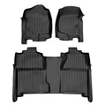 Smart TrimTM Floor Liners For 2007-2013 Silverado/Sierra 1500 Crew Cab - 2007-2014 2500/3500 HD Crew Cab