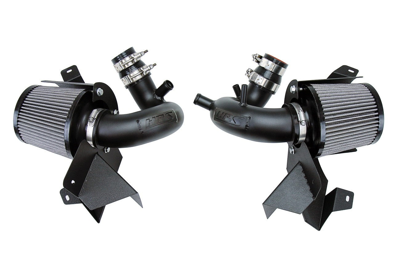 HPS Shortram Air Intake Kit 2018-2024 Kia Stinger 3.3L V6 Twin Turbo, Includes Heat Shield, 827-672