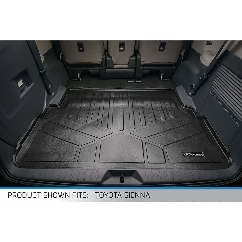 SMARTLINER Custom Fit Floor Liners For 2021-2026 Toyota Sienna with 2nd Row Bench Seat