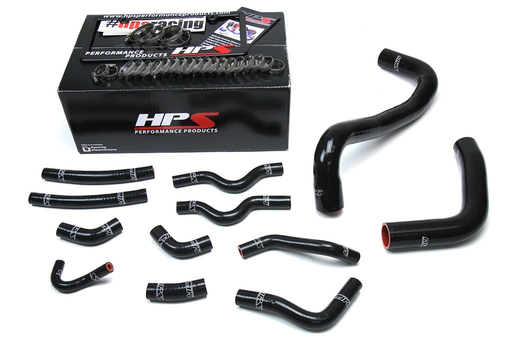 HPS Black Reinforced Silicone Radiator + Heater Hose Kit Coolant Lexus 98-07 LX470 4.7L V8