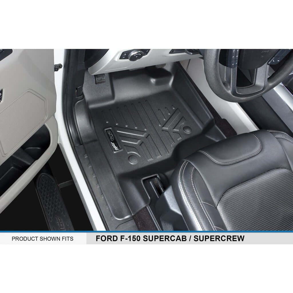 SMARTLINER Floor Liners for 2021-2026 Ford F-150 Hybrid SuperCrew Cab (1st Row Bucket)