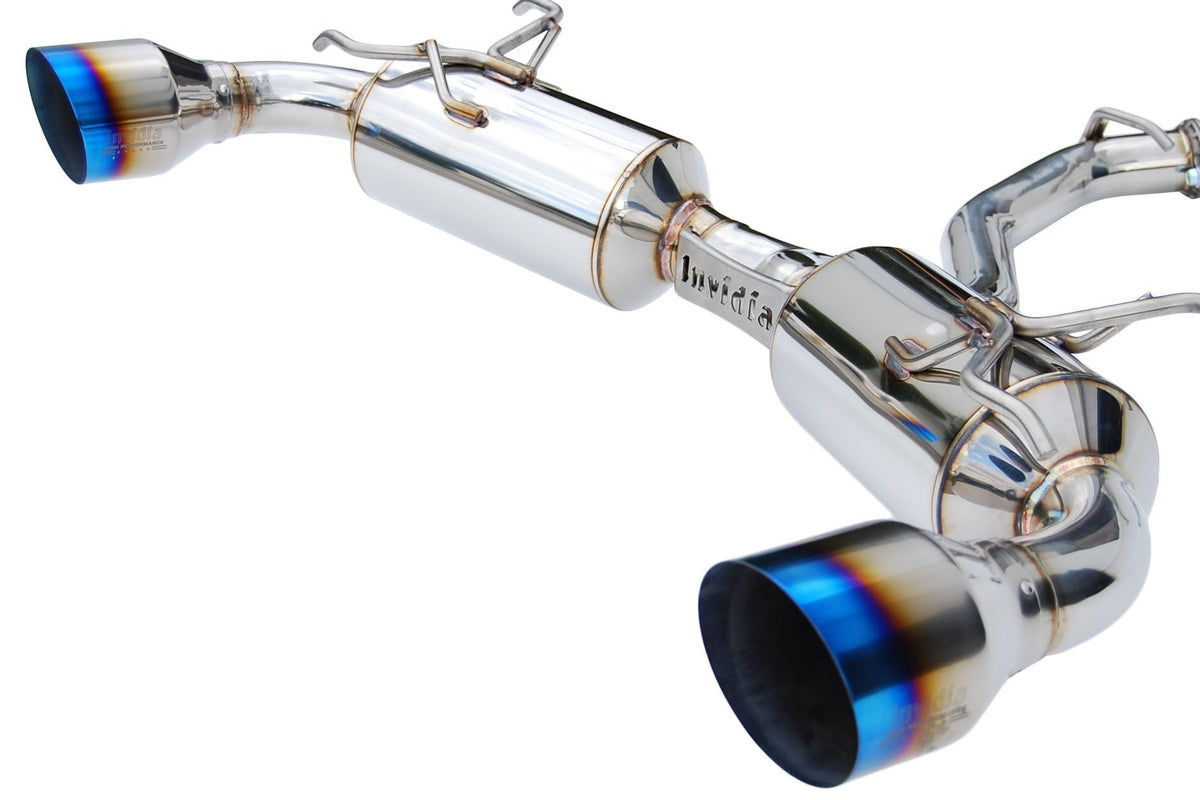 Invidia N2 Cat Back Exhaust - Titanium Tips - 2013-2024 Scion FR-S / Subaru BRZ / Toyota GR86