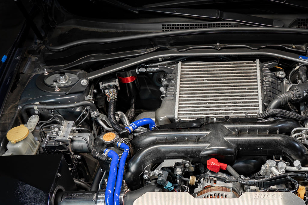 HPS Performance Aluminum Oil Catch Can Kit 2009-2010 Subaru Impreza 2.5 GT 2.5L Turbo, 860-004