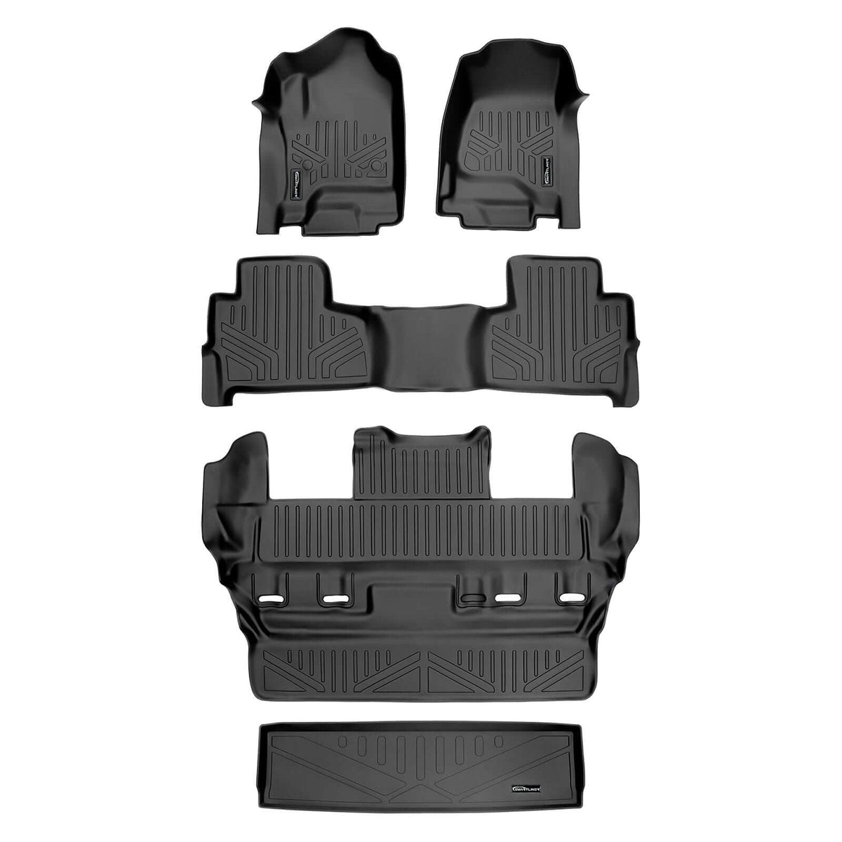 Smart TrimTM Floor Liners For 2015-2020 Chevrolet Tahoe / GMC Yukon (2nd Row Bucket)