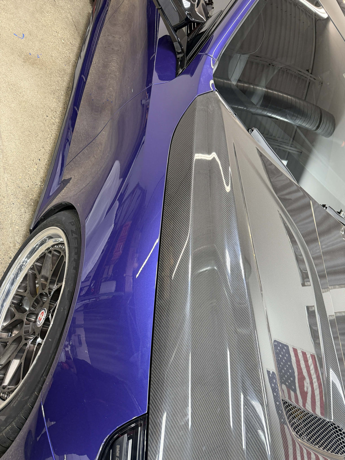 G90/G99 M5 SQ Style Dry Carbon Fiber Vented Hood