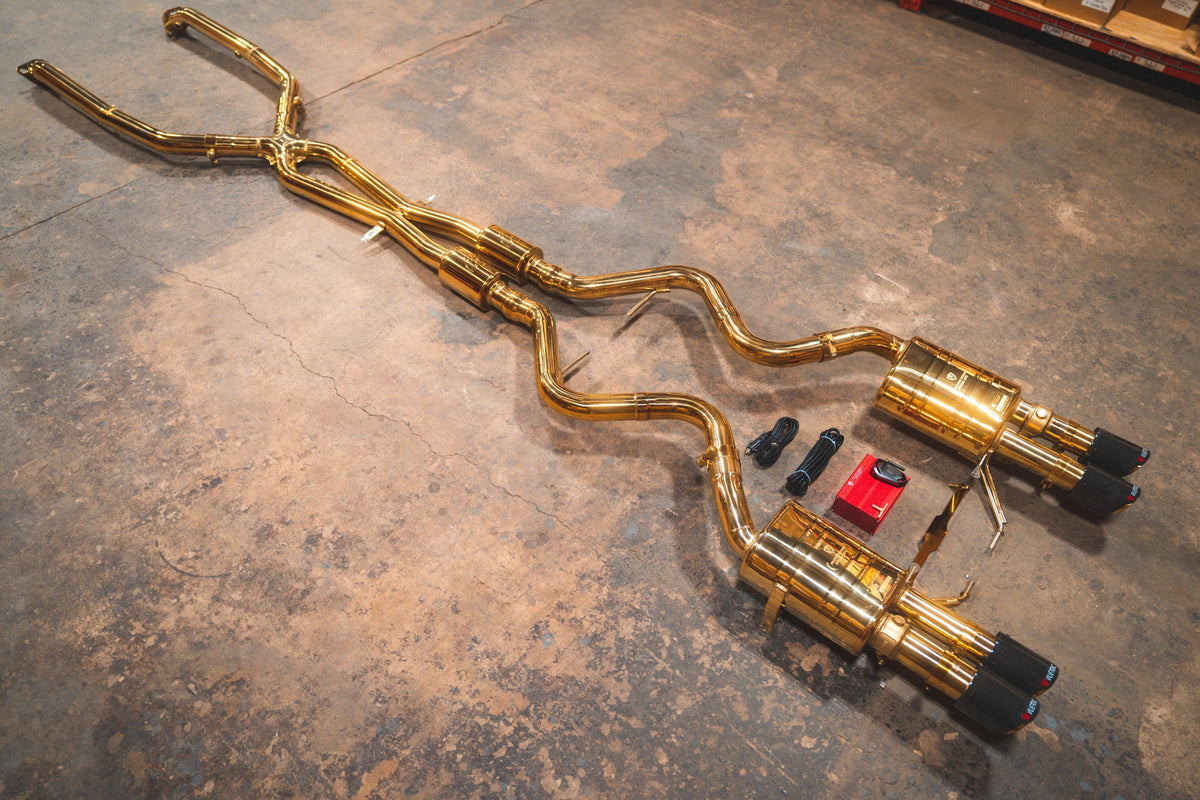 BMW M3 E9x V2 Valved Race Exhaust System (GOLD)