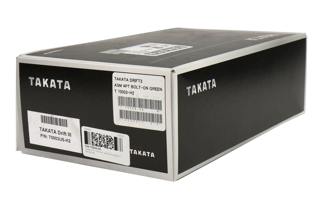 Takata 4 point Street Belt 3" w/ ASM (Green) - Universal
