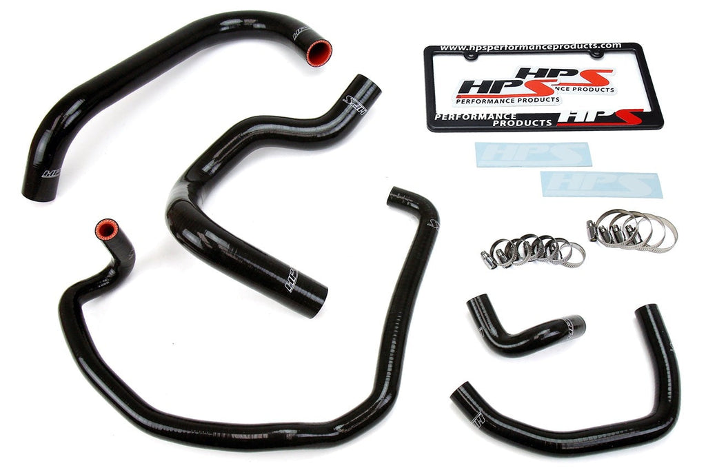 HPS Black Reinforced Silicone Radiator + Heater Hose Kit Toyota 95-04 Tacoma 2.4L & 2.7L 4Cyl