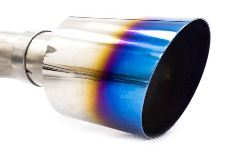 MXP Comp RS TI Tips Catback Exhaust System Blue Tips - 2013-2016 Scion FR-S / 2013-2024 Subaru BRZ / 2017-2024 Toyota GR86