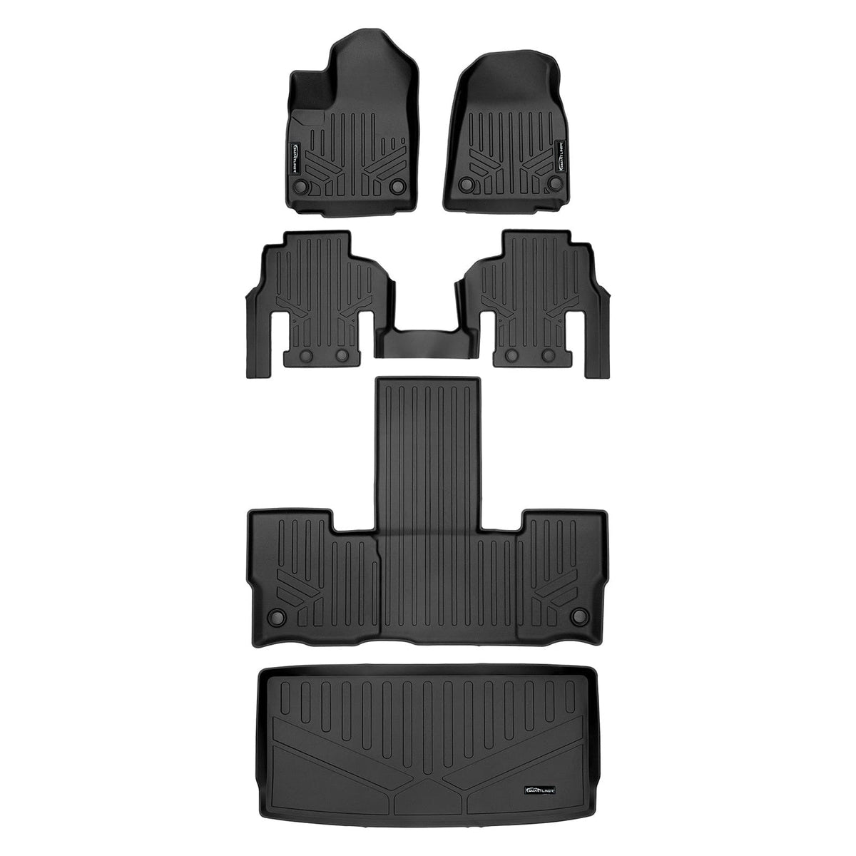 SMARTLINER Floor Liners for 2022-2025 Jeep Wagoneer (7 Passenger Model)